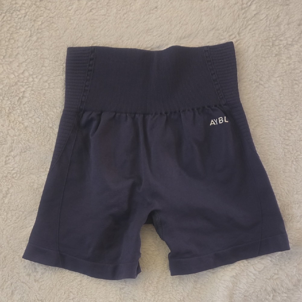 AYBL Dark Blue High-Rise Shorts
